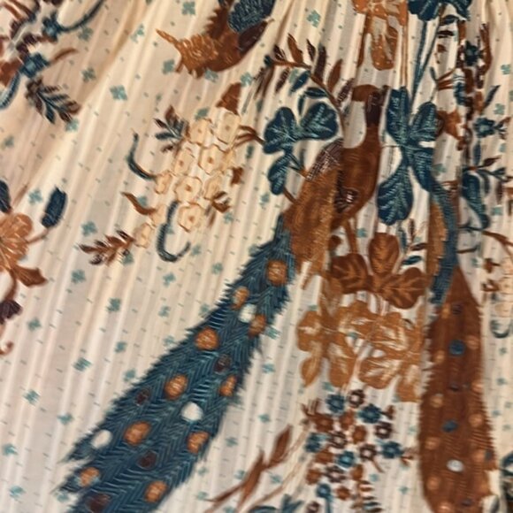 Ulla Johnson Brown and Orange Ruffled Tiered Maxi Dress - Picture 7 of 10